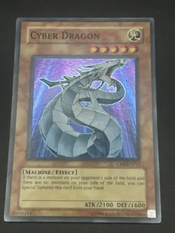 Cyber Dragon CRV-EN015 Super Rare Unlimited Edition YuGiOh Card LP - Image 2