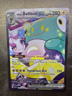 Pokemon TCG Journey Together Iono's Bellibolt EX Full Art Card 183/159 - Image 1