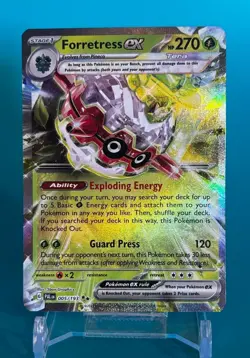 Forretress Ex #5 Pokemon Card - Paldea Evolved 005/193 NM Double Rare Holo TCG - Image 1