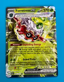 Forretress Ex #5 Pokemon Card - Paldea Evolved 005/193 NM Double Rare Holo TCG - Image 2