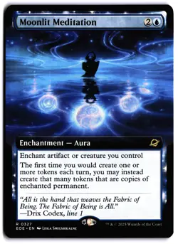 Moonlit Meditation (Extended Art) NM EOE Edge of Eternities MTG - Image 1
