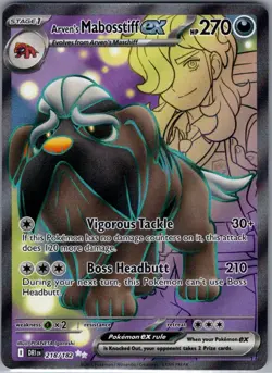 Arven's Mabosstiff ex 218/182 SV10: Destined Rivals - Pokemon Card - NM - Image 1