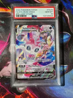Sylveon Vmax TG15/TG30 Brilliant Stars PSA 10 Gem Mint Pokemon TCG - Image 1