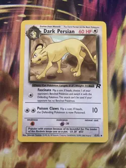 Dark Persian 42/82 Uncommon Pokemon Team Rocket - Image 1
