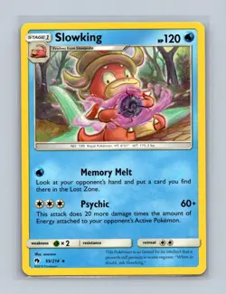Slowking 55/214 Rare Lost Thunder Pokemon Lightly Played - Image 1