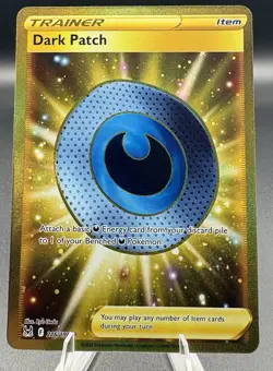 DARK PATCH 216/196 LOST ORIGIN POKEMON (GOLD SECRET RARE, NM) - Image 1