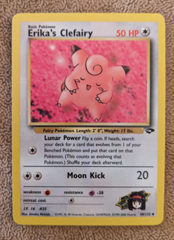 Pokemon Erika's Clefairy 40/132 Gym Challenge MP - Image 1