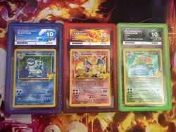 Pokemon TCG Charizard Blastoise Venusaur Ace Grading 10 Celebrations Perfect Sub - Image 1