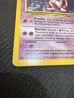1999 MEWTWO 10/102 BASE SET HOLO RARE POKEMON TCG - Image 4