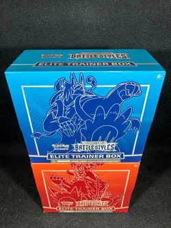 Set of (2) Pokemon TCG Sword & Shield Battle Styles Elite Trainer Box SEALED - Image 2