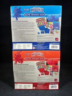 Set of (2) Pokemon TCG Sword & Shield Battle Styles Elite Trainer Box SEALED - Image 5