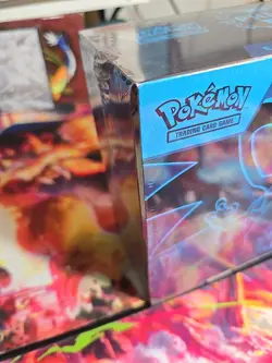 Phantasmal Flames ETB Pokemon TCG English Sealed ( Small Tears on Seal) - Image 2