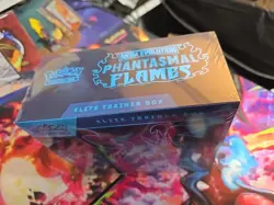 Phantasmal Flames ETB Pokemon TCG English Sealed ( Small Tears on Seal) - Image 4