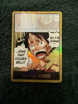 One Piece TCG OP15 Gold Don!!! English Adventure on Kami’s Island Luffy CCG - Image 1