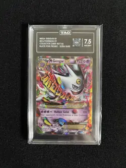 Pokemon Promo Card Shiny M Gengar EX XY166 TAG 7.5 - Image 1