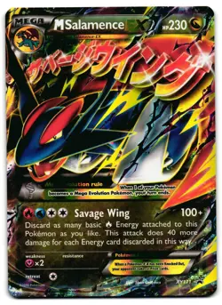 M Salamence EX XY171 - XY Promo Pokemon TCG Holo - LP Card - Image 1