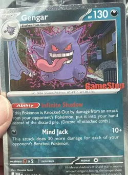 Pokemon TCG Gengar 050/088 Promo Sealed Stamped Gamestop Promo Card - Image 1