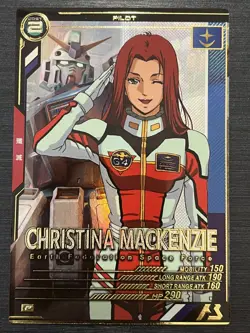 LX04-074 Perfect Rare Christina Mackenzie Gundam Arsenal Base Card - Image 1