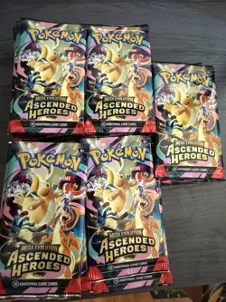 (50x) ASCENDED HEROES Pokemon TCG Booster Pack Lot SEALED IN HAND UNWEIGHED - Image 3