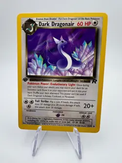Dark Dragonair 33/82 Team Rocket Regular 1st Edition Pokemon MP - Image 3