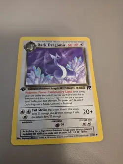 Dark Dragonair 33/82 Team Rocket Regular 1st Edition Pokemon - Image 1