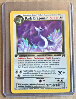 Pokemon Team Rocket 1st Ed Dark Dragonair 33/82 Uncommon NMM Unplayed WOTC 2000 - Image 2