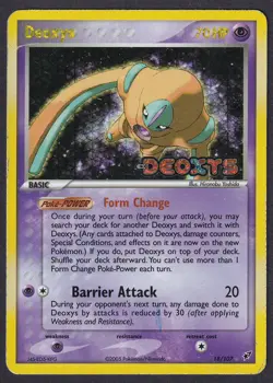 Pokemon Deoxys 18/107 Reverse Holo EX Deoxys - Image 1