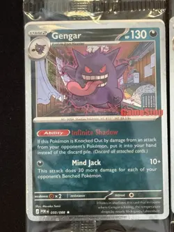 Pokemon GameStop Stamped Exclusive Gengar Promo Sealed 050/088 - Image 2