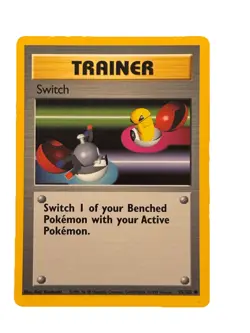 New: Vintage 1999 Pokemon TCG Switch 095 Base Set Regular Common - Image 1