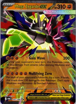 Mega Zygarde Ex 047/088 - Double Rare - Perfect Order - Pokemon TCG - Image 1