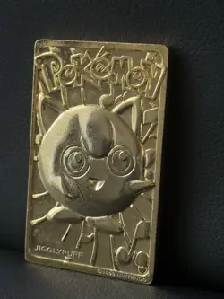 Jigglypuff Pokemon 23k Gold Nintendo Card 1999 Collector's Trading Card - Image 1