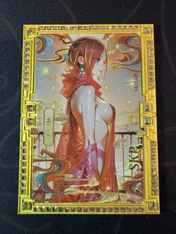 Goddess Reiju Diamond Golden Card Metal Bikini Waifu Doujin Numbered One Piece - Image 1