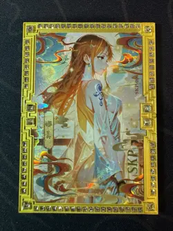 Goddess Nami Diamond Card Metal Bikini Waifu Doujin Numbered One Piece - Image 1