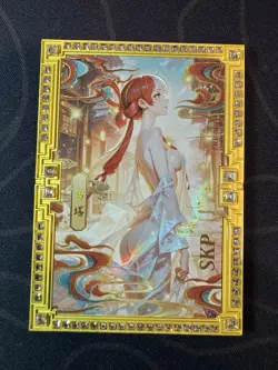Goddess Uta Diamond Golden Card Metal Bikini Waifu Doujin Numbered One Piece - Image 1