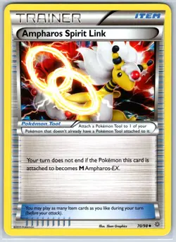 Ampharos Spirit Link XY - Ancient Origins 70/98 MP-LP Pokemon Card - Image 1