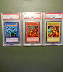 Yu-Gi-Oh! Egyptian God Card Set 2010 LC01 EN00 PSA 10 Gem Mint EVEN SEQUENTIAL - Image 1