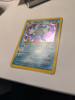 POKEMON CARD ENGLISH POLIWRATH 13/102 HOLO BASE SET - Image 4