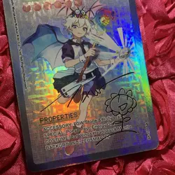 Takashi Murakami Flowers Collectible Custom Waifu ACG Girl Holo Card Magic Bat - Image 3
