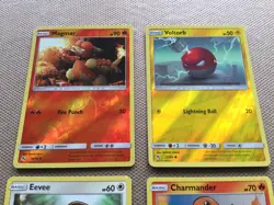 24x Old Pokemon Hidden Fates Card Bundle with Pikachu, Eevee, Charmander - 2019 - Image 2