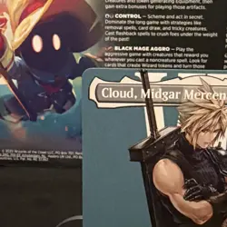 MTG FIN *Non-Foil Cloud, Midgar Mercenary (Borderless) 375 M NM FINAL FANTASY - Image 2