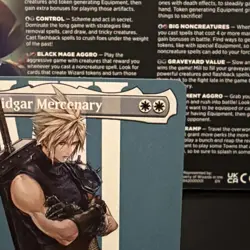 MTG FIN *Non-Foil Cloud, Midgar Mercenary (Borderless) 375 M NM FINAL FANTASY - Image 3