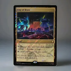 MTG - City of Brass - Teenage Mutant Ninja Turtles 62 - Surge Foil NM/M - Image 1