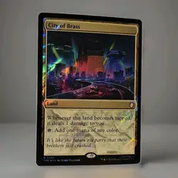 MTG - City of Brass - Teenage Mutant Ninja Turtles 62 - Surge Foil NM/M - Image 3
