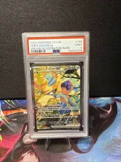 Pokemon TCG Hop's Zacian EX SIR 186/159 SV09 Journey Together PSA 9 MINT - Image 1