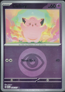 Clefairy 074/217 - Psychic Energy Reverse Holo - Pokemon TCG: Ascended Heroes NM - Image 1