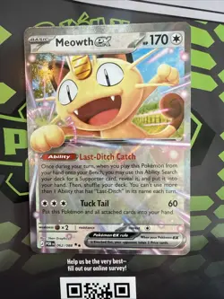 Meowth ex 062/088 Double Rare - Pokemon TCG Perfect Order - English - NM - Image 1
