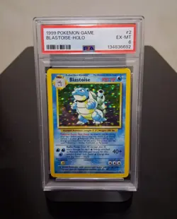 1999 Pokemon Blastoise Base Set Holo #2 Vintage Rare! PSA GRADED 6 - Image 1