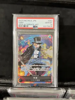 2023 ONE PIECE JAPANESE OP04-KINGDOMS OF INTRIGUE #083 SABO ALTERNATE ART - Image 1