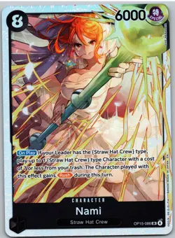 Nami OP15-086 Super Rare Adventure on Kami's Island One Piece NM - Image 1