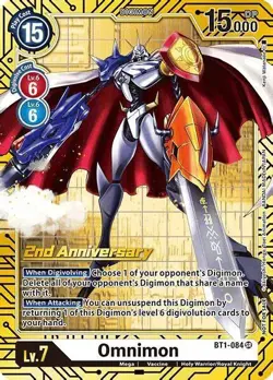 Omnimon BT1-084 (Alt Art) - Digimon Card [PB-12E: 2nd Anniversary Set] - Image 1